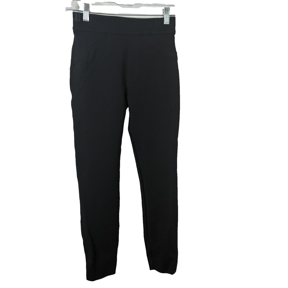 Spanx Women's Perfect Pant Ankle Backseam Skinny Black Pants Size XS